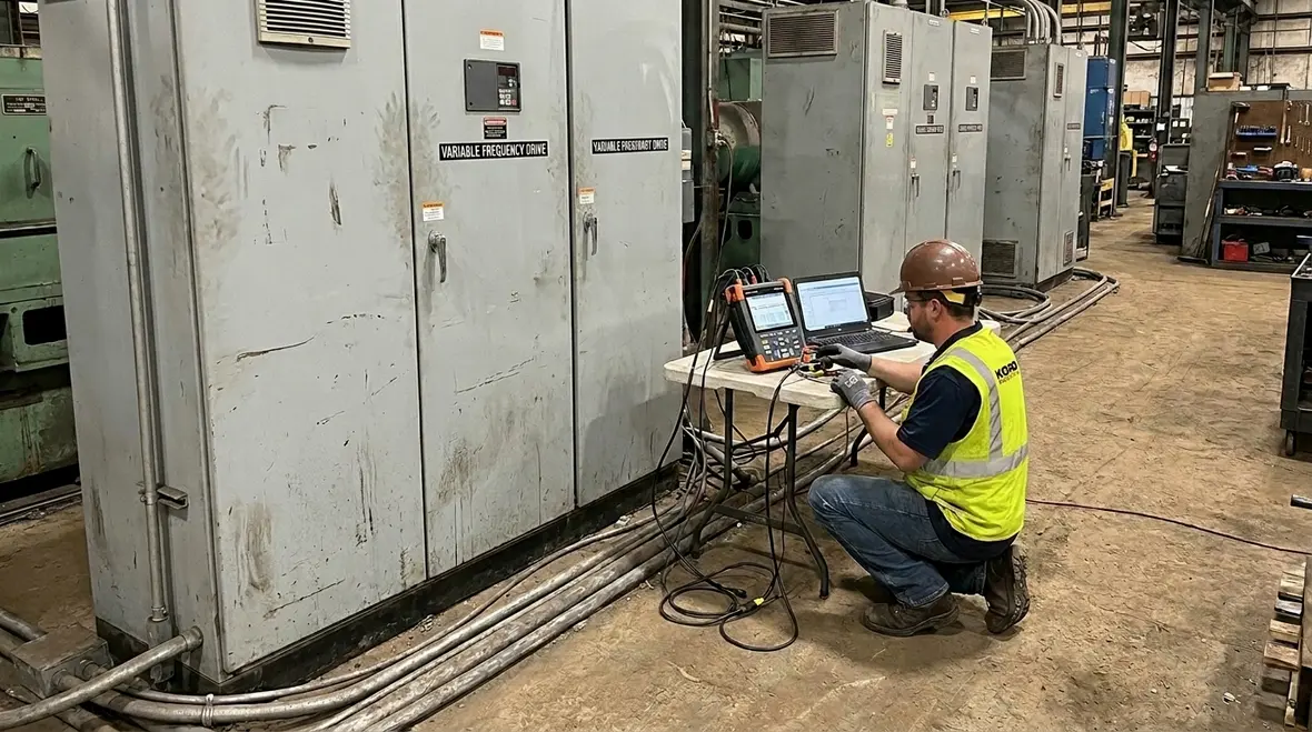 Monitoring voltage disturbances and fast transient events in a facility