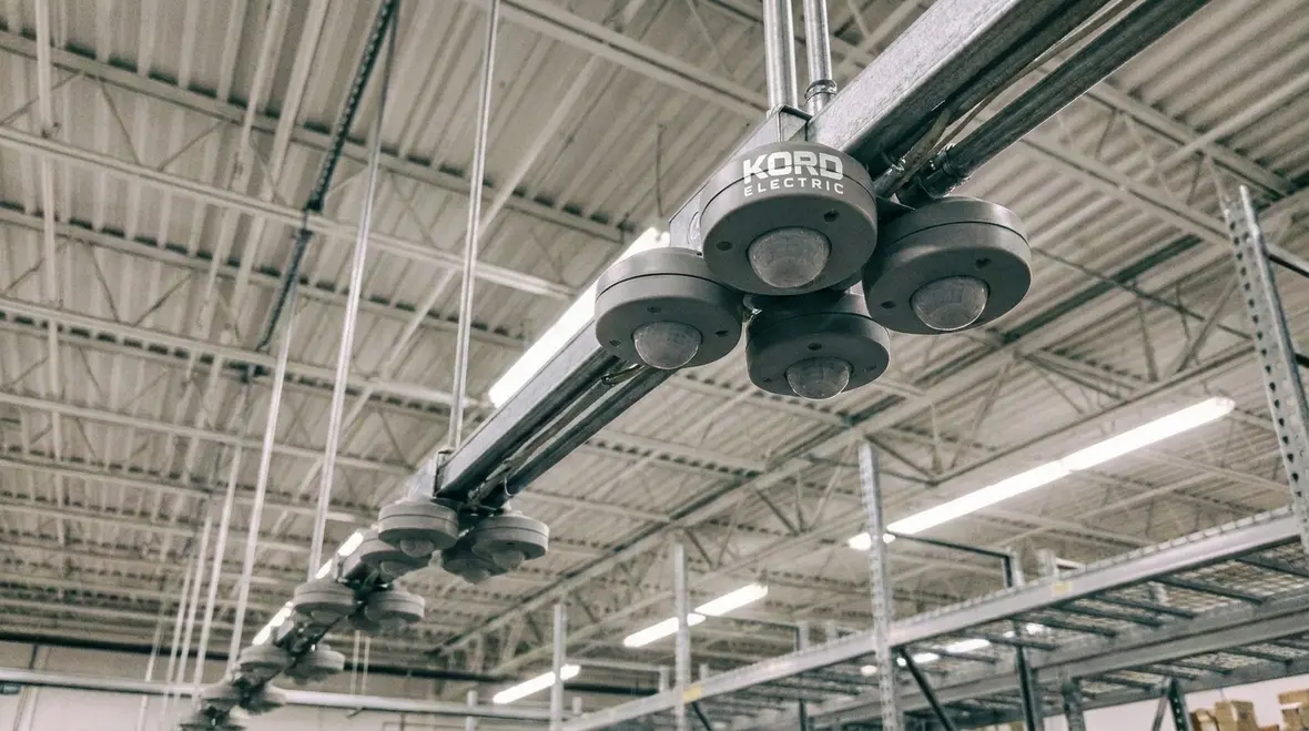 Warehouse lighting sensors and smart controls in action