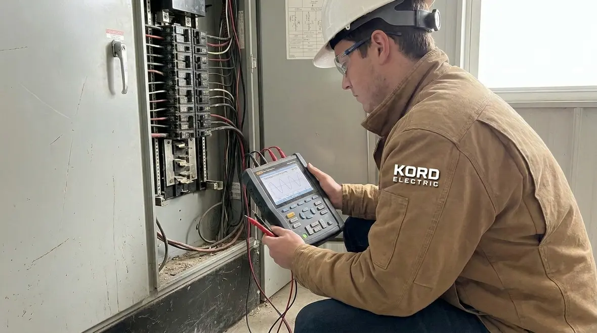 Industrial electrical equipment affected by harmonics and power quality issues