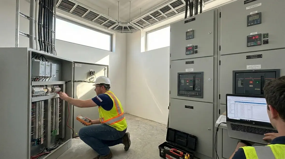 Documenting commercial switchgear inspection results