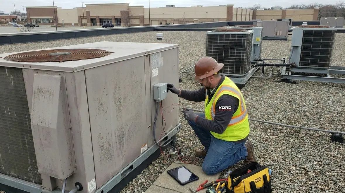 Control room using live energy data for commercial facilities