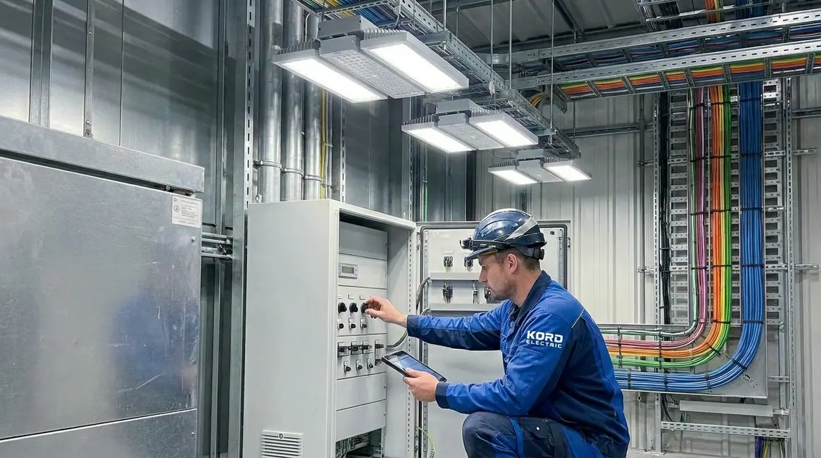 Industrial lighting layout design in a production facility