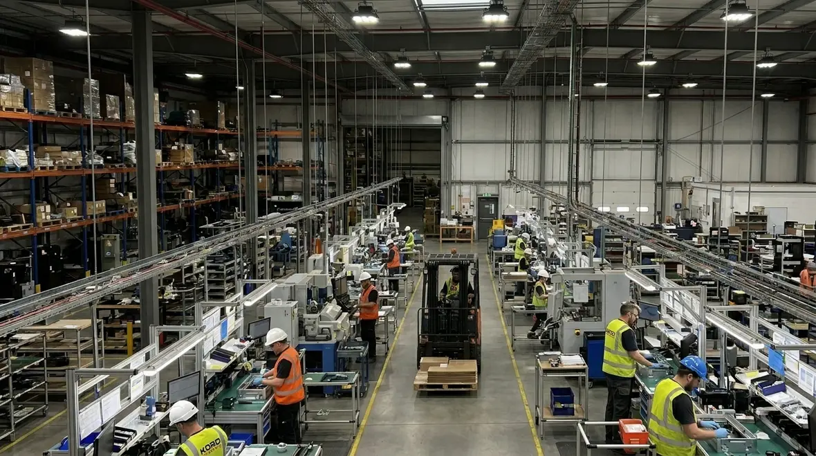industrial lighting layout strategy