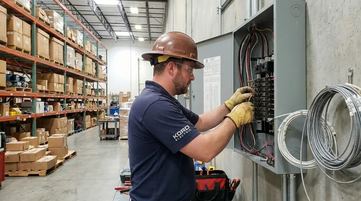 Commercial subpanel installation for expansion in an industrial facility