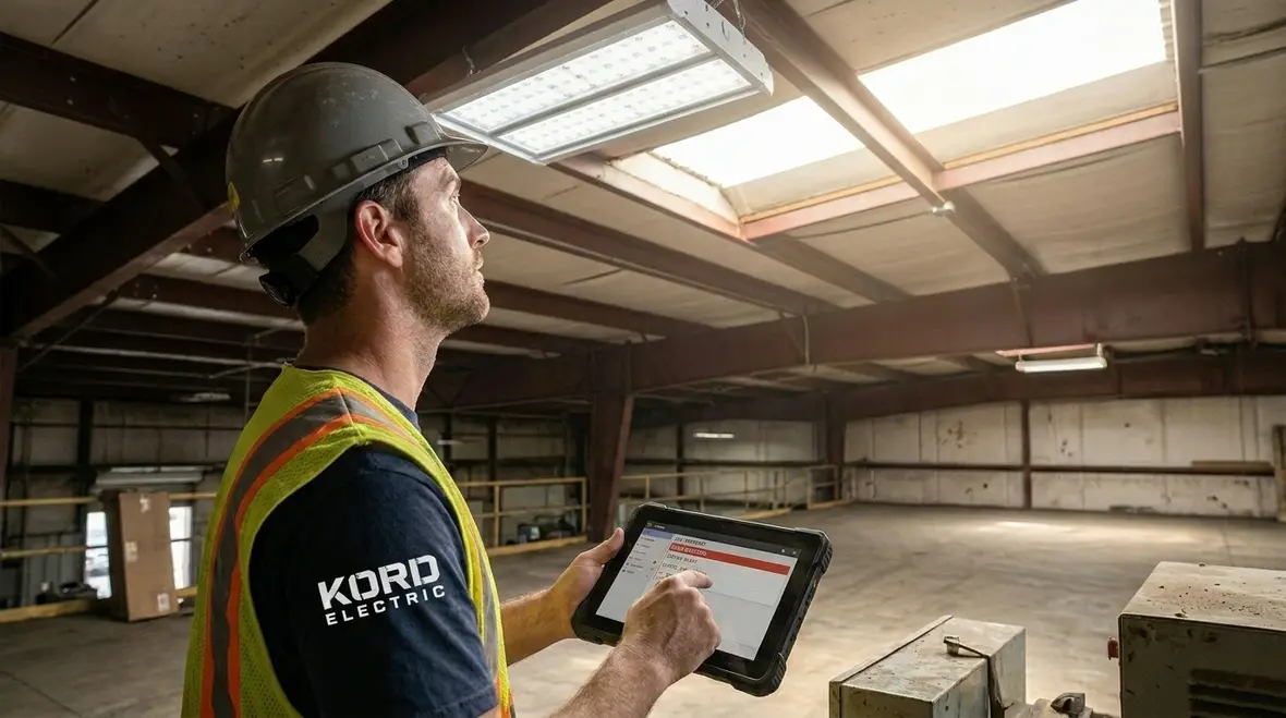 Industrial smart lighting controls across multiple building zones and tenants