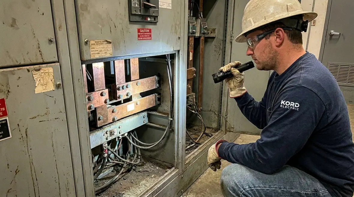 Commercial generator and transfer switch tested for emergency load handling