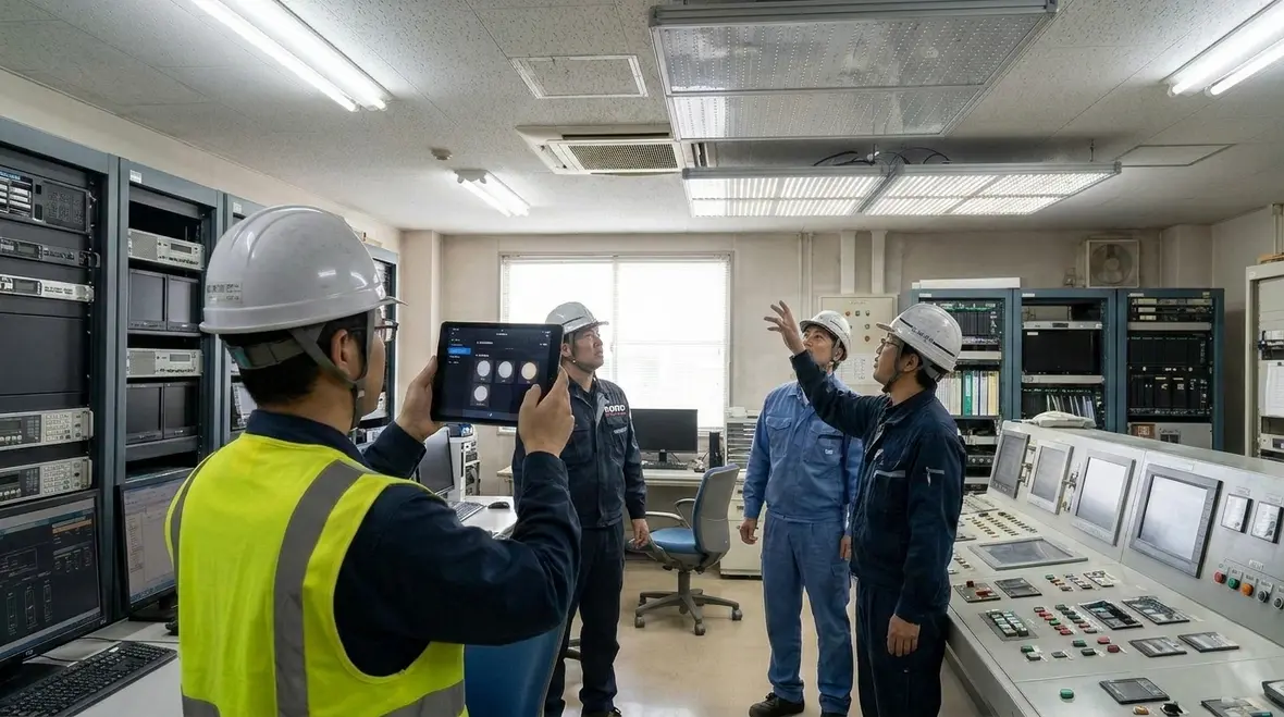 Mapped control zones for manufacturing lighting integrated with production workflows