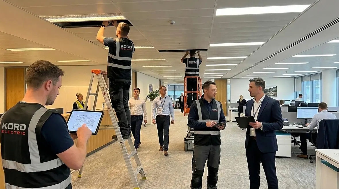 office building lighting retrofit