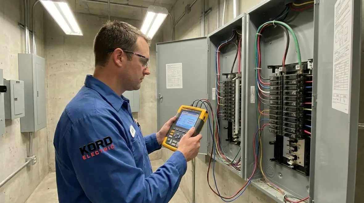 Office electrical capacity planning walk-through during renovation