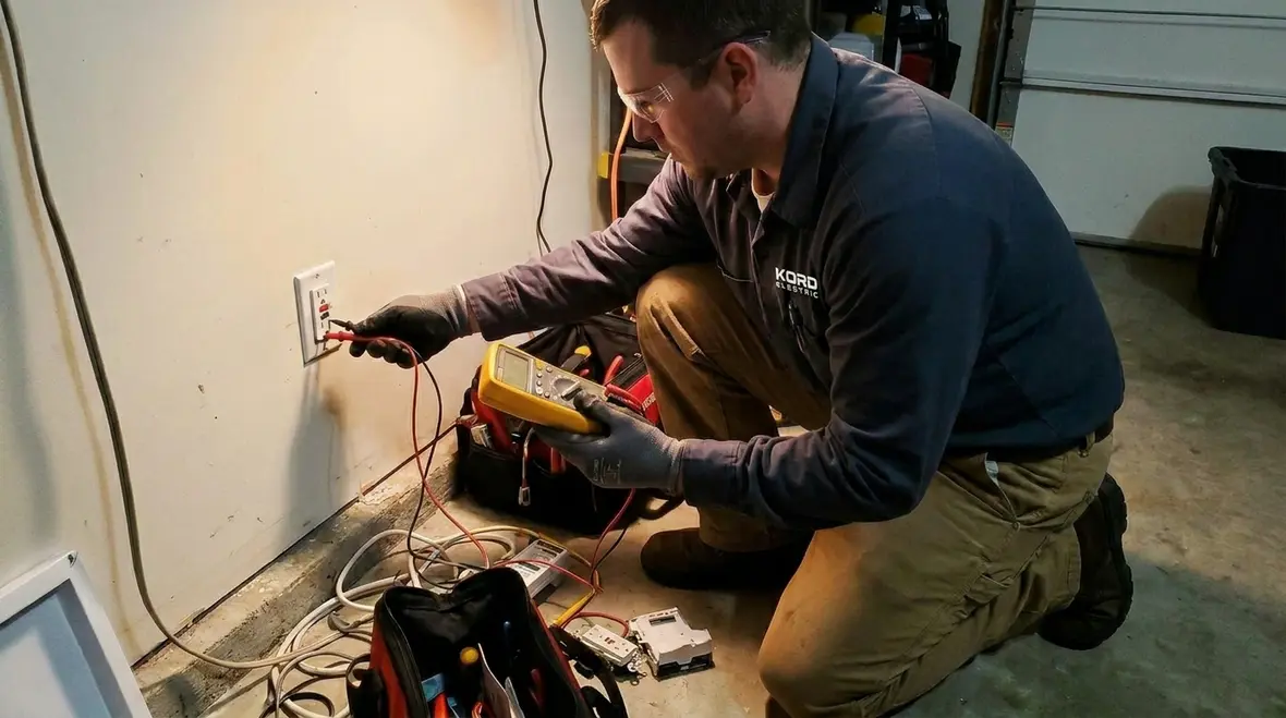 Electrical maintenance report documentation for a commercial facility