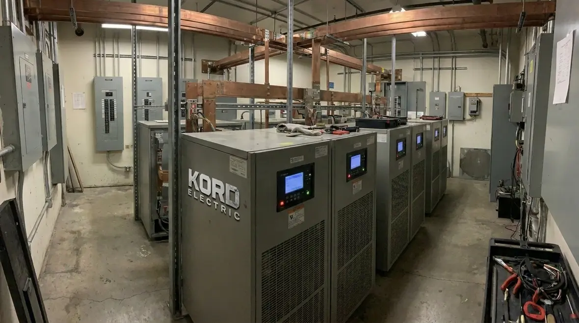 Redundant power feeds and dual bus configuration in a data center