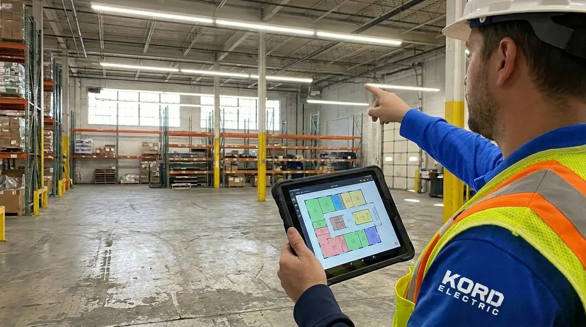 Integrated smart office lighting controls improving workflow