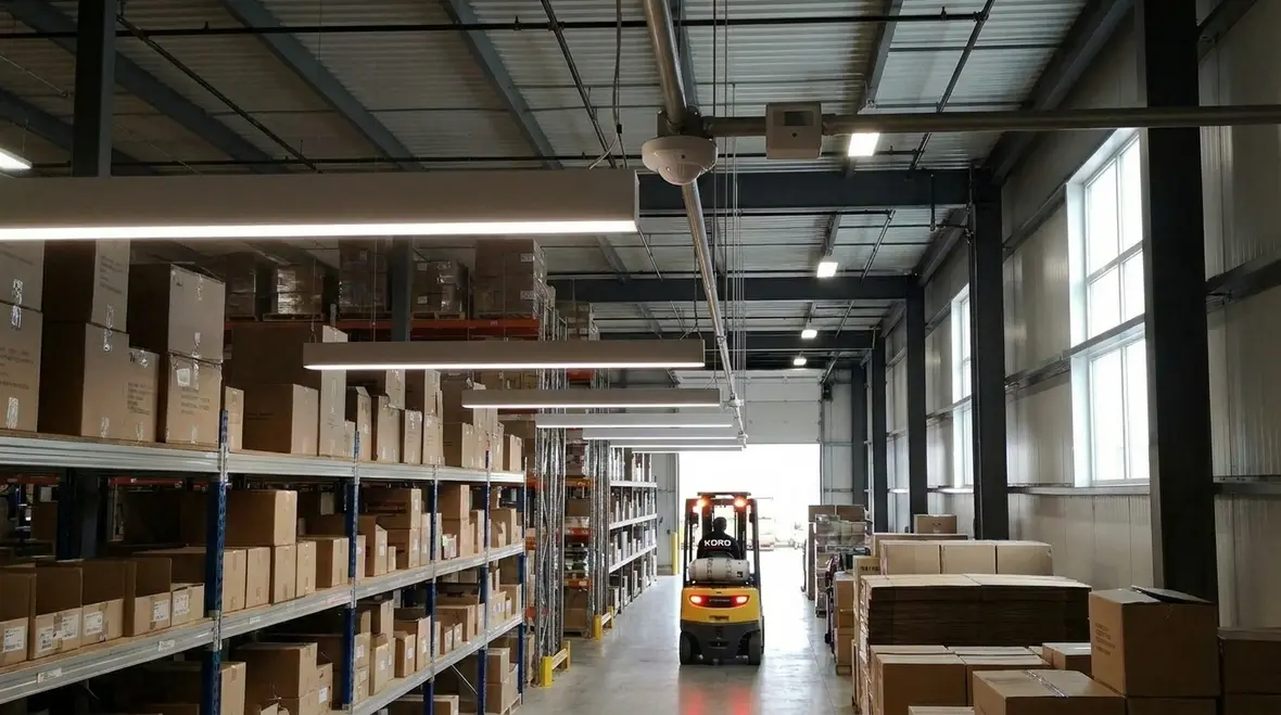 Smart lighting control automation in a modern commercial facility