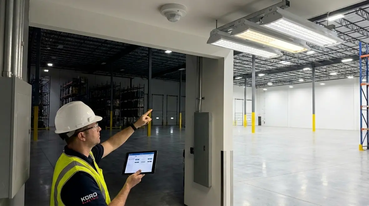 smart lighting control installation
