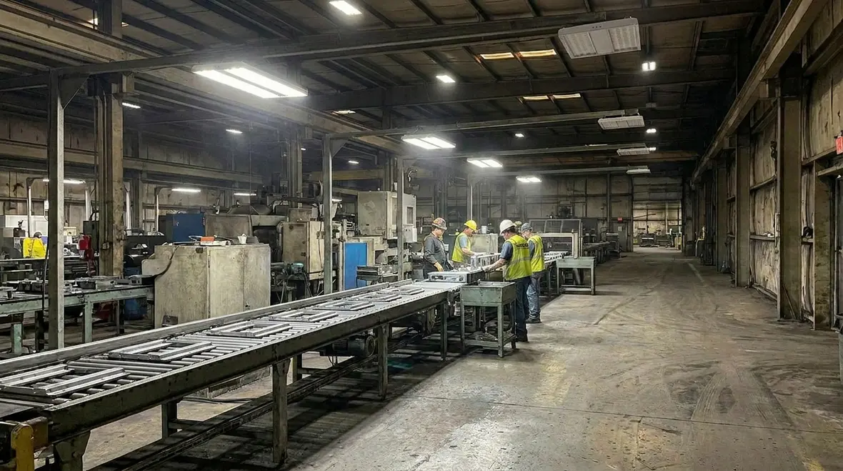 Planning smart lighting retrofit layout for an industrial floor