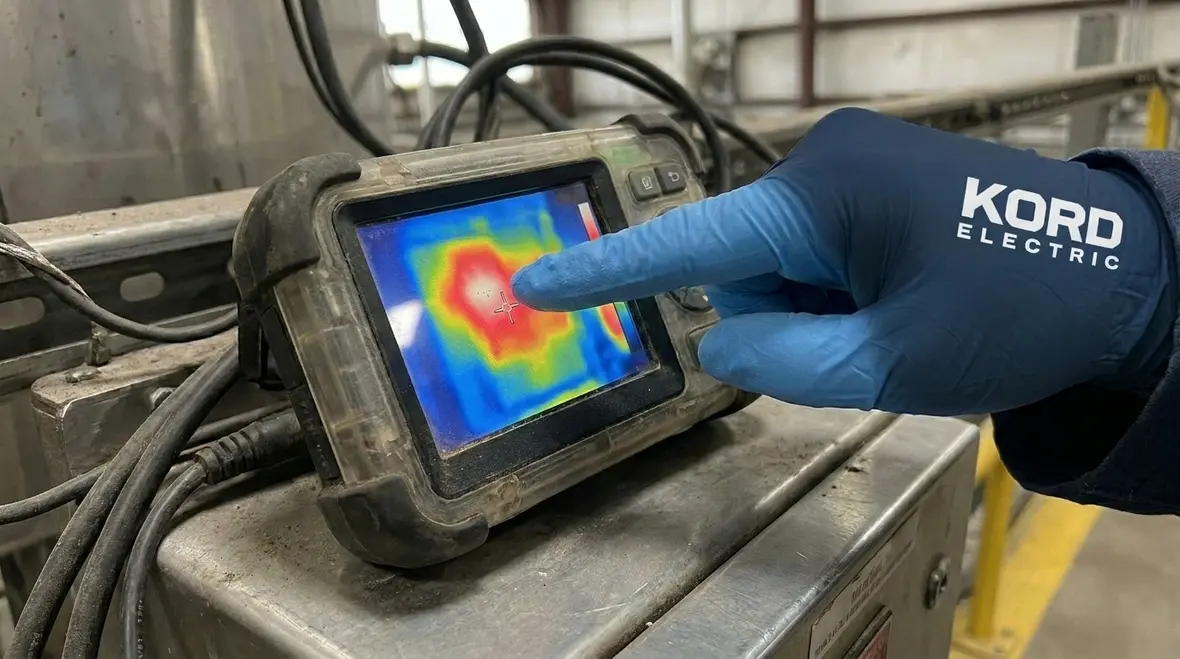 Commercial electrical room where thermal imaging for panels is part of preventive maintenance