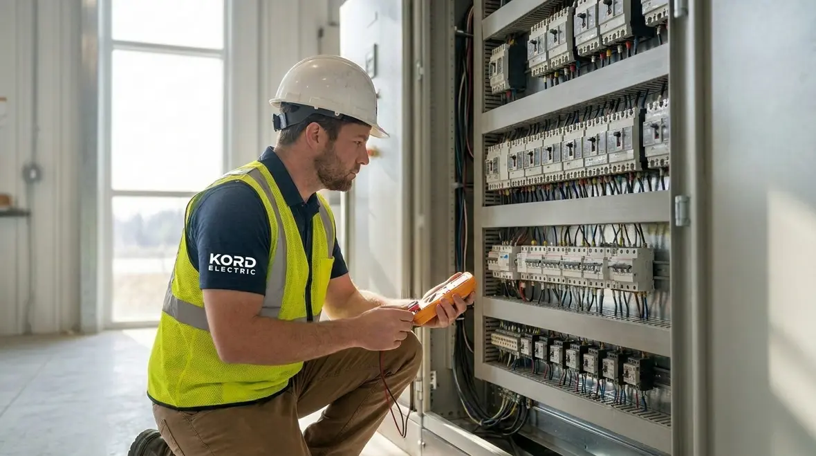 Commercial electrical switchboard illustrating Australia electrical system design