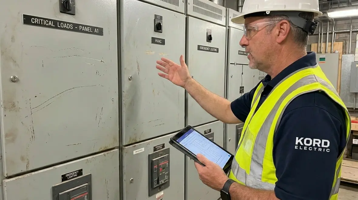 Load mapping and risk planning for commercial electrical systems