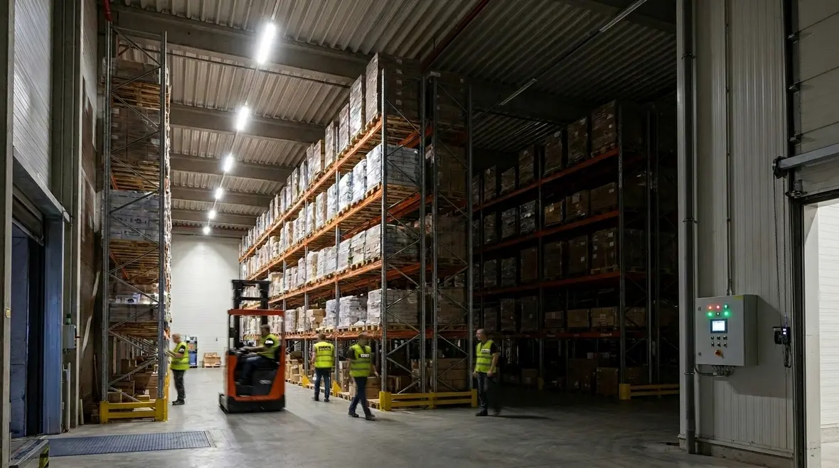 warehouse lighting automation benefits