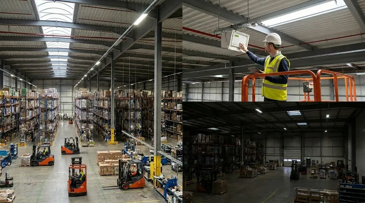 warehouse lighting control strategies