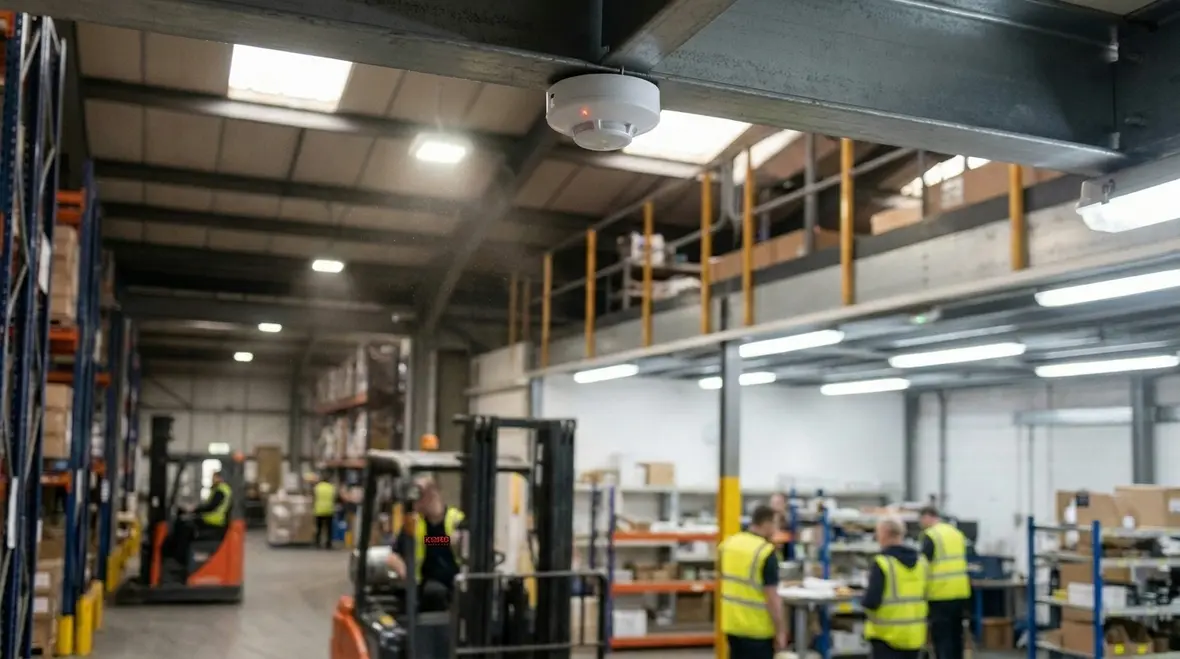 Warehouse zoning and occupancy sensors reducing wasted lighting energy