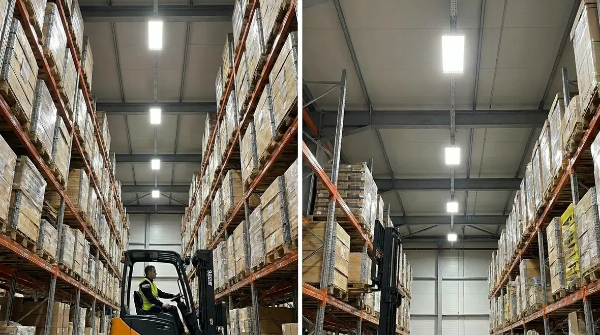 warehouse lighting efficiency gains