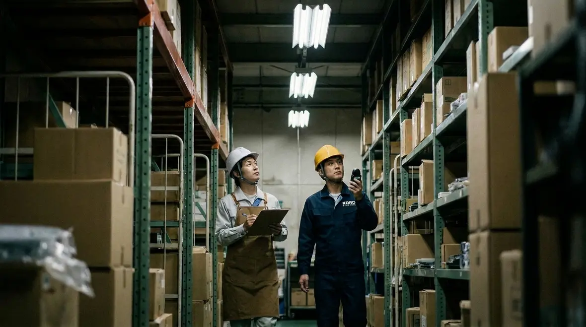 Warehouse electrical panel inspection to support stable lighting performance