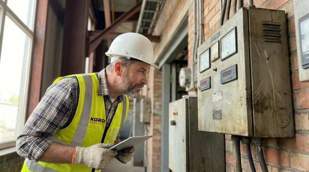 Energy audit on industrial plant floor