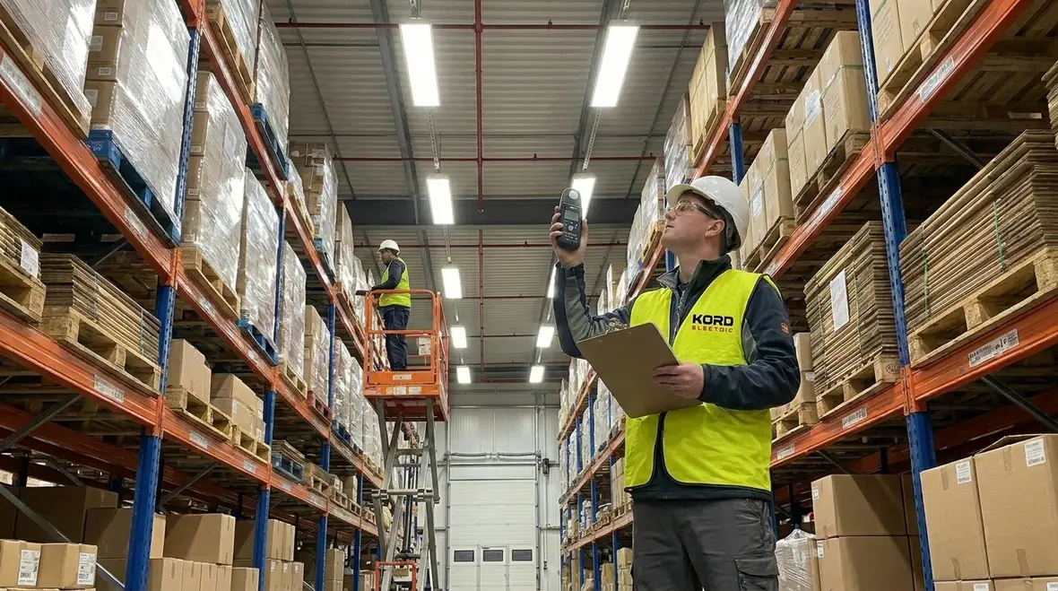 Modern energy efficient warehouse lighting system