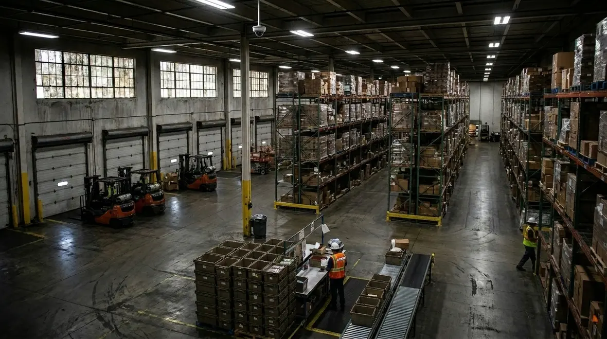 Warehouse lighting audit and measurement for ROI