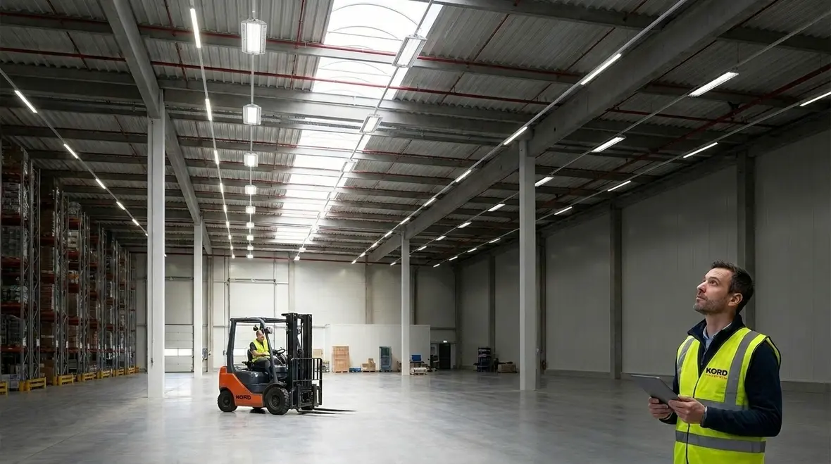warehouse smart lighting ROI