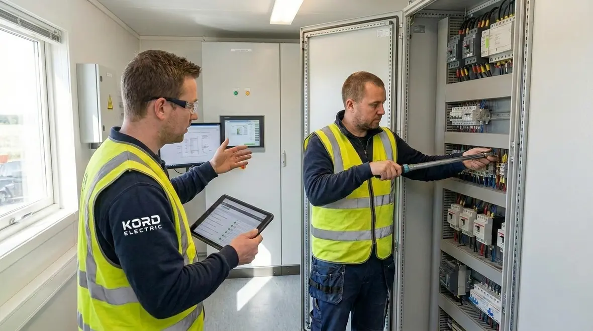 Layered industrial surge protection system design with panels and grounding