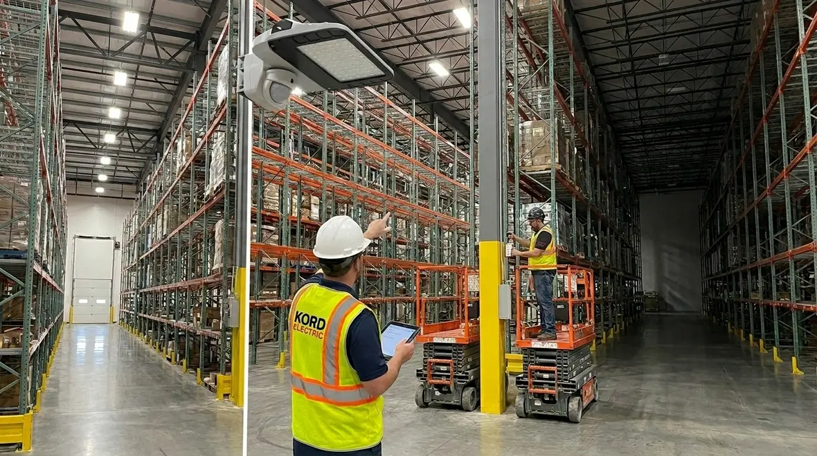 warehouse smart lighting efficiency gains