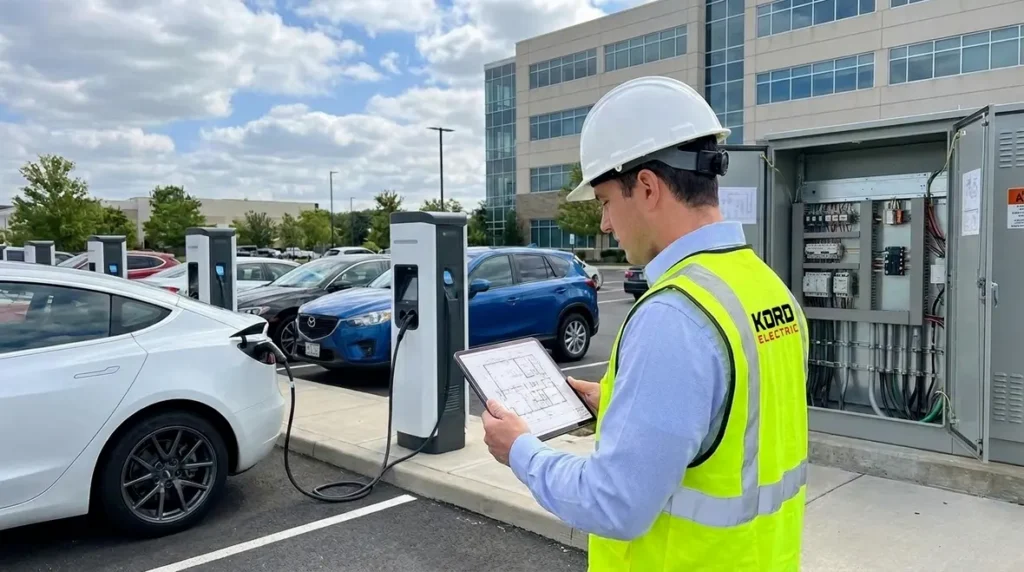 Commercial EV Charging Planning Electrical Capacity Layout