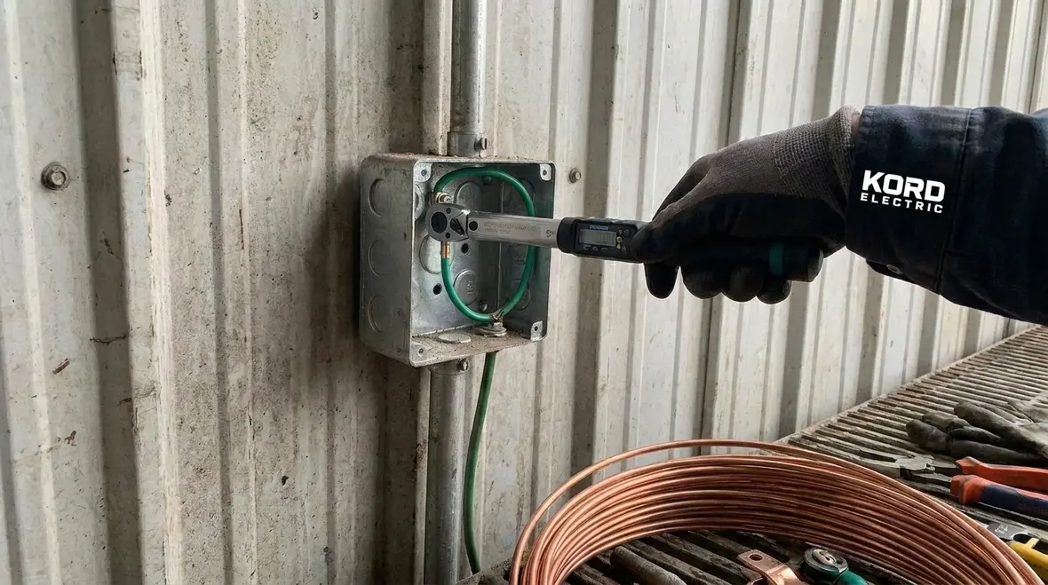 Grounding and bonding work inside a commercial electrical subpanel