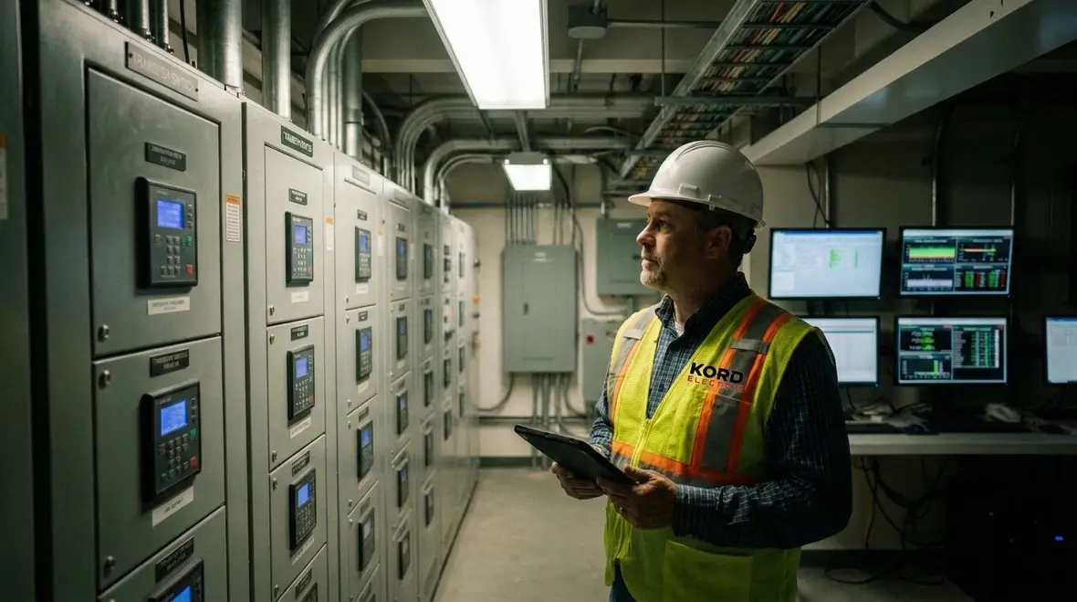 Commercial emergency power protecting building operations during outages