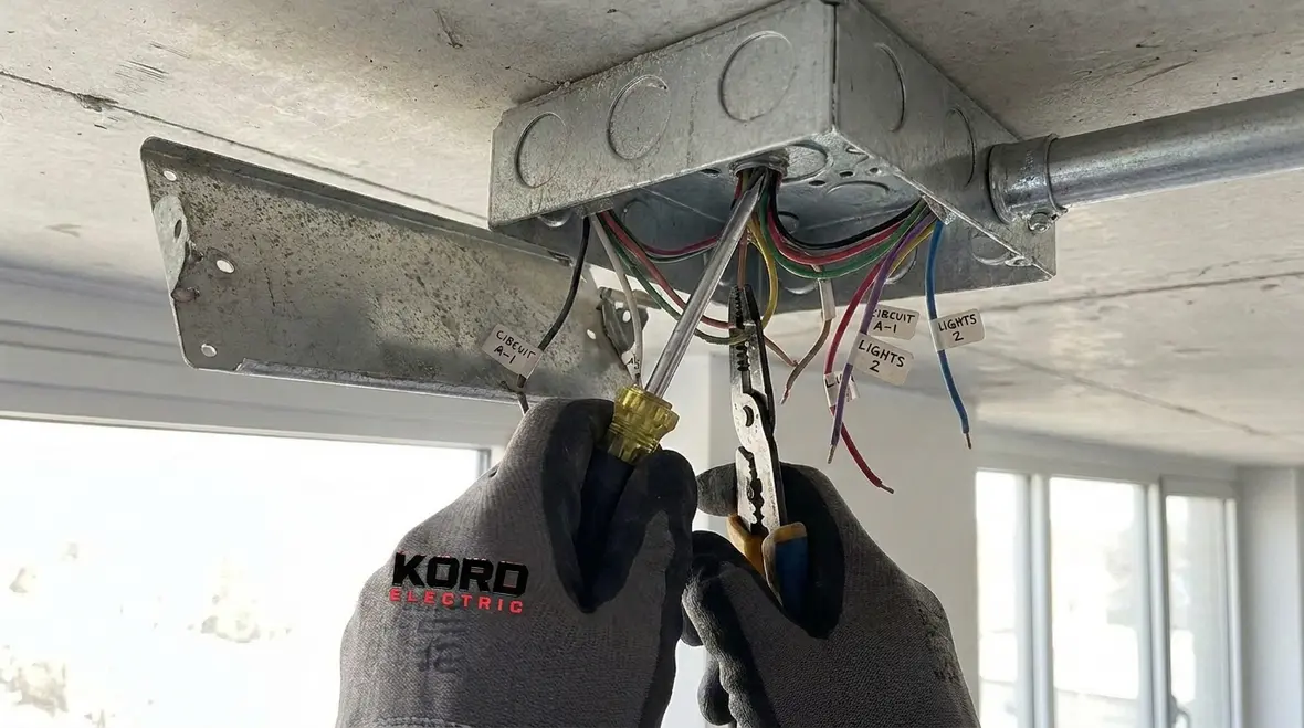 Lighting controls and fixtures configured for different commercial building zones