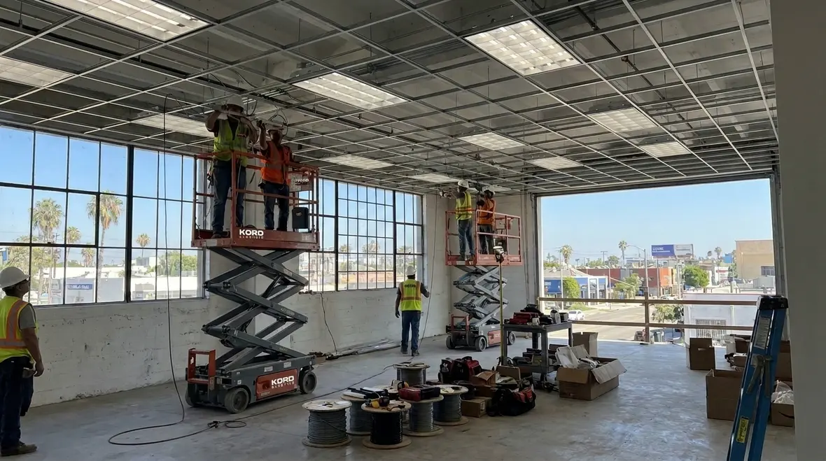 Commercial Lighting Installation in Los Angeles: Planning & Requirements