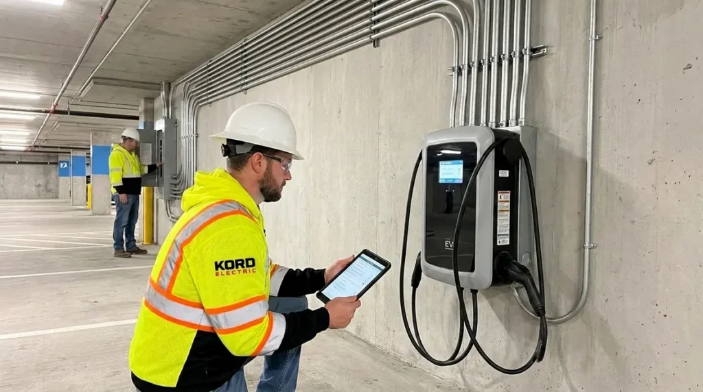 Compliant EV Charger Setup for NEC Electrical Requirements