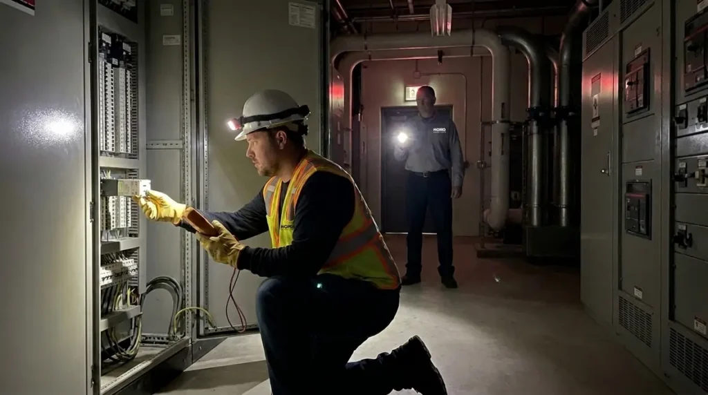 Critical Infrastructure Emergency Electrician Power Failure Response