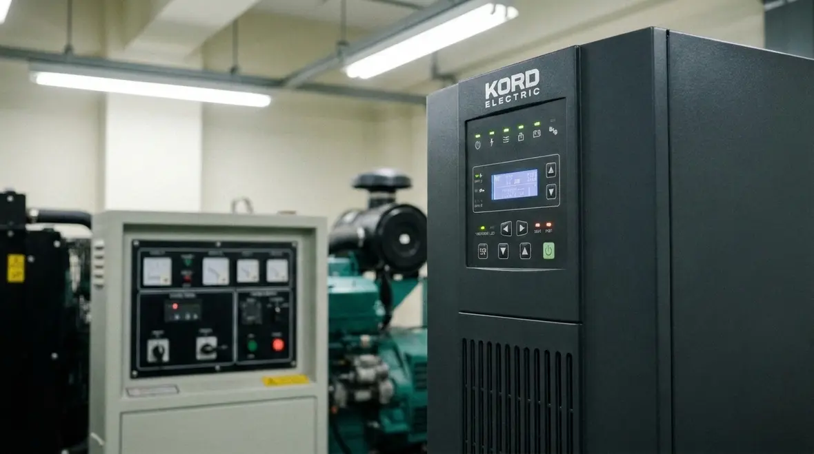 UPS and generator system working together to keep critical facility loads online
