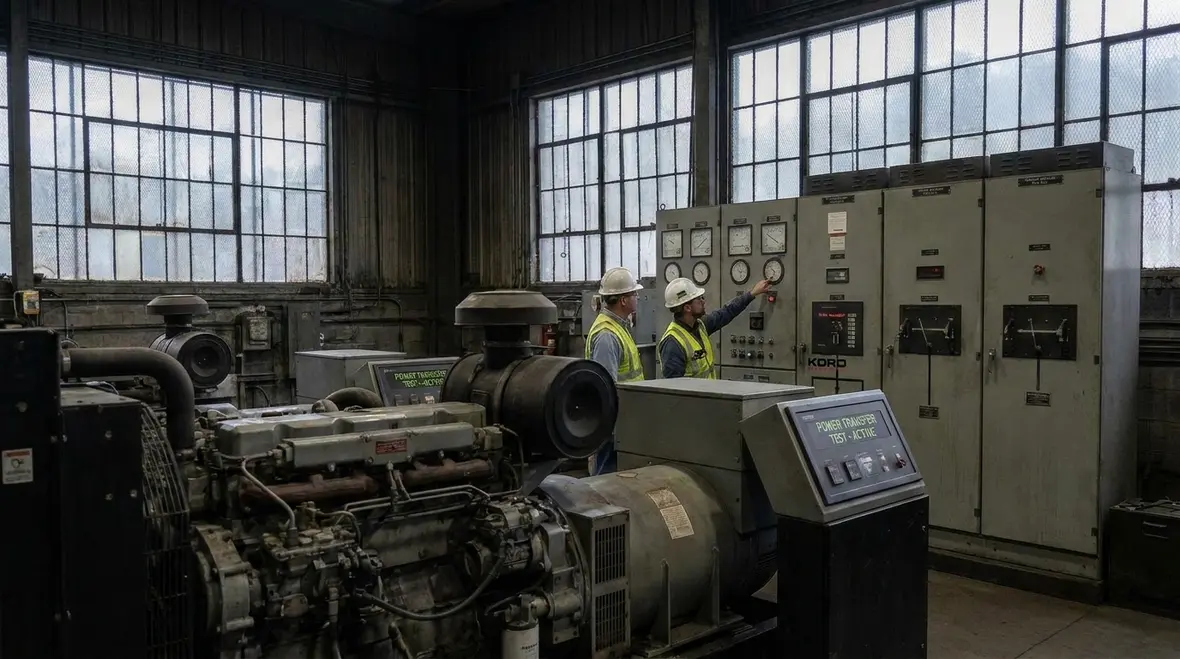 Backup power and generator transfer design for mining data center