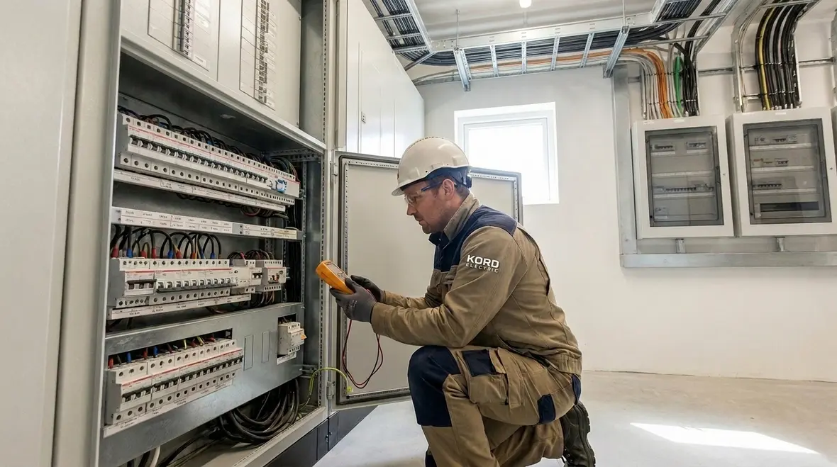 Technicians reviewing data center electrical distribution paths for uptime