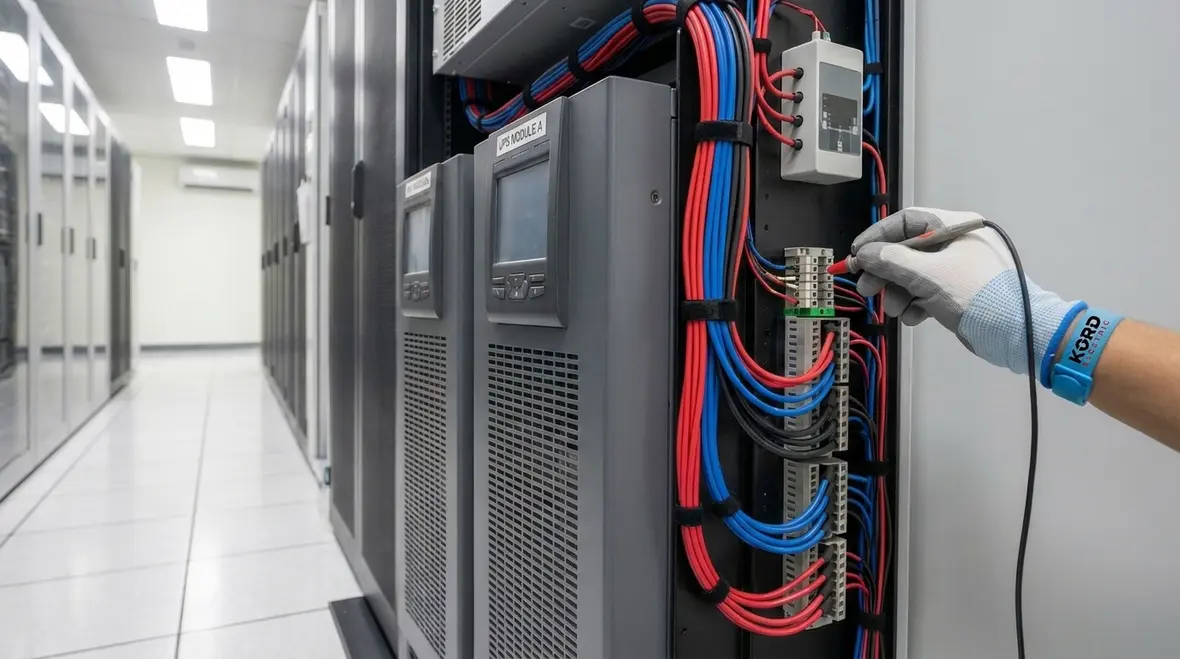 Redundant electrical power paths in a commercial data center