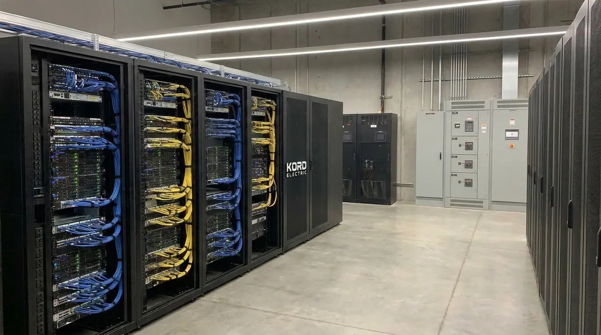 Data center for mining electrical design with redundant power distribution paths