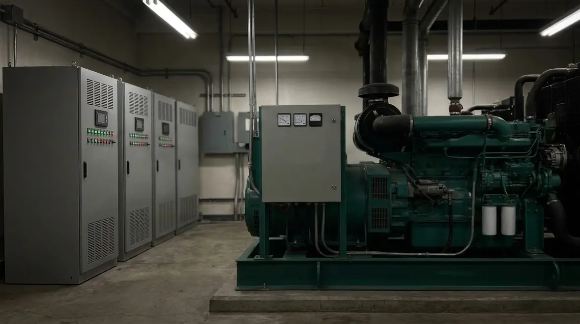 UPS and generator transfer scheme supporting data centre uptime