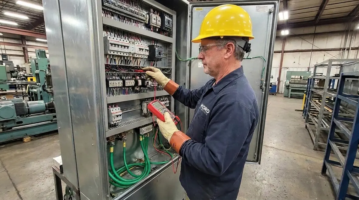 Emergency electrician team en route to a business outage
