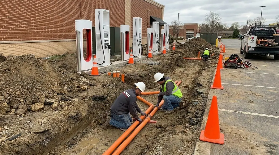 Electrical room planning for commercial EV charging loads