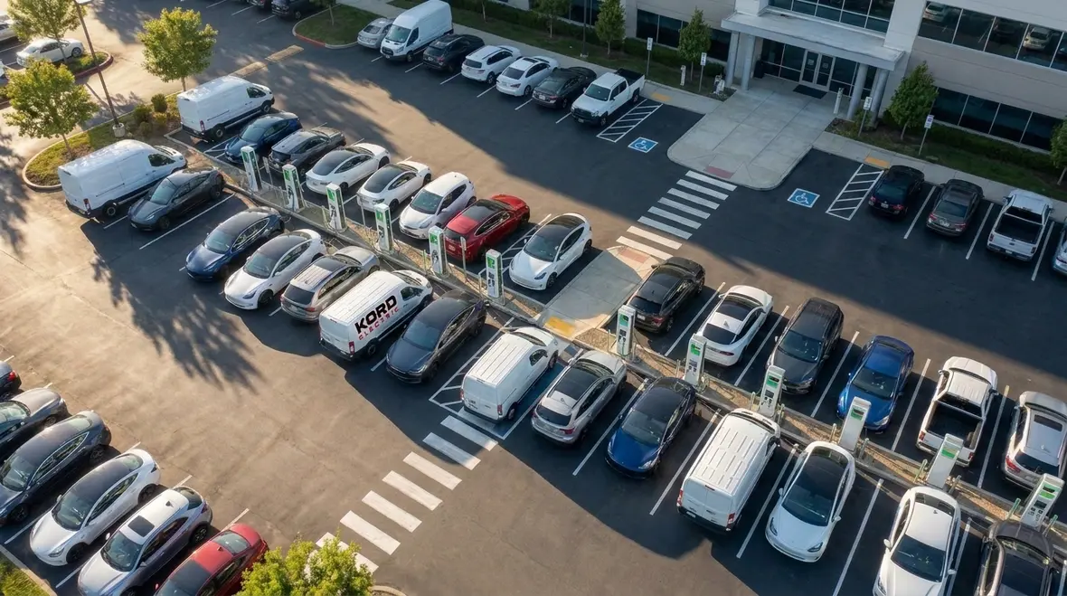 Commercial EV charging stations planned around parking behavior