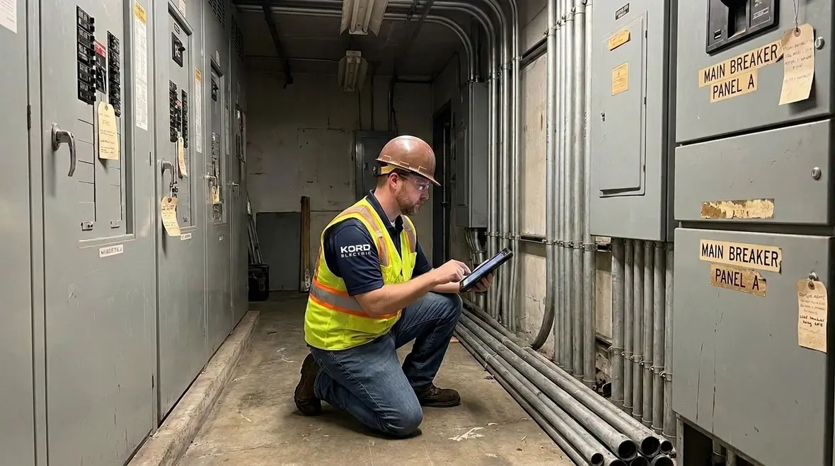 EV infrastructure planning layout at a commercial property